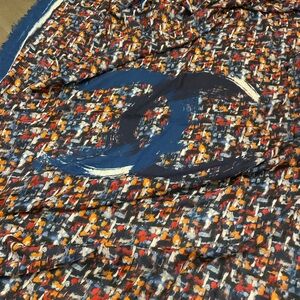 CHANEL Vibrant Tweed Scarf
